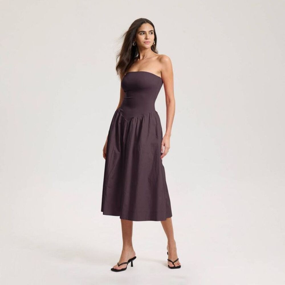 Women's Tube Knit Maxi A-Line Dress - A New Day Purple S